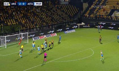 Τρομερή απόκρουση του Ντένις, κράτησε όρθιο τον Άρη