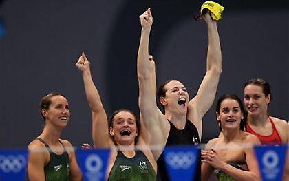 Κολύμβηση: «Χρυσή» η Αυστραλία στα 4Χ100 μικτή ομαδική