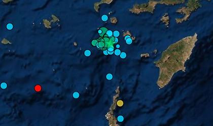 Σεισμικές δονήσεις στη Νίσυρο: 3,8 και 4,1 Ρίχτερ με διαφορά ενός λεπτού