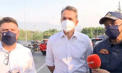 Μητσοτάκης από Βαρυμπόμπη: «Δόξα τω Θεώ δεν είχαμε απώλεια ζωής - Οι κρίσιμες υποδομές μας άντεξαν»