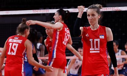 Με άνεση στα ημιτελικά του βόλεϊ γυναικών η Σερβία