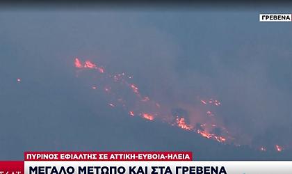 Γρεβενά: Μεγάλο το πύρινο μέτωπο - Εκκενώθηκαν 5 οικισμοί - Σε απόγνωση οι κάτοικοι