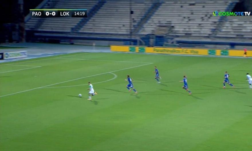 Μεγάλη ευκαιρία του Καρλίτος να ανοίξει το σκορ για τον Παναθηναϊκό