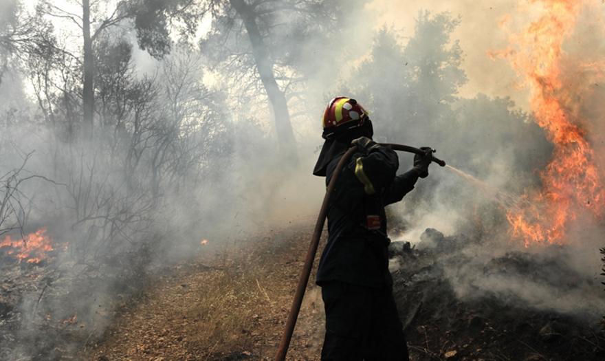 Εικόνες καταστροφής στην Εύβοια