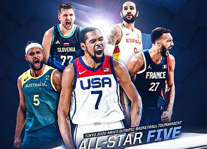 Ντουράντ και Ντόντσιτς στην καλύτερη πεντάδα των Ολυμπιακών Αγώνων