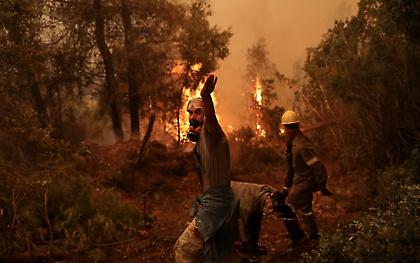Εύβοια: Ολονύχτια μάχη με τις αναζωπυρώσεις - Υπεράνθρωπες προσπάθειες πυροσβεστών και κατοίκων