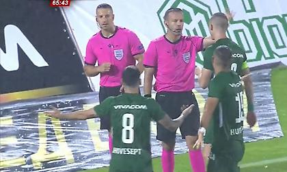 Γκάφα του διαιτητή στο Λοντογκόρετς-Ολυμπιακός: Έδωσε κόκκινη και την πήρε πίσω