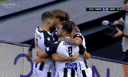 Γκολ με το... καλησπέρα ο ΠΑΟΚ χάρη σε κεφαλιά Σβαμπ