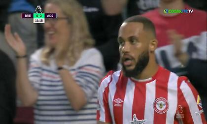 Το δοκάρι της Μπρέντφορντ κόντρα στην Άρσεναλ