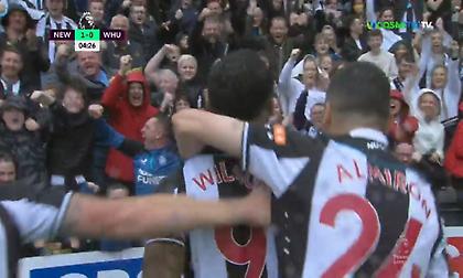 Προηγήθηκε με Γουίλσον η Νιούκαστλ, απάντησε άμεσα η Γουέστ Χαμ