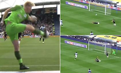 Το ανεξήγητο γκολ του Μίτροβιτς: Γκέλα τερματοφύλακα, γλίστρημα και... γονατιά στην μπάλα!