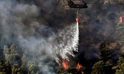 Βίλια-πυρκαγιά: Ολονύχτια μάχη με τις αναζωπυρώσεις δίνουν όλες οι επίγειες δυνάμεις