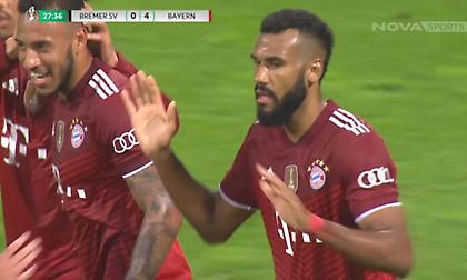«Πάρτι» της Μπάγερν κόντρα στην Μπρέμερ, πέτυχε δύο γκολ σε ενάμισι λεπτό