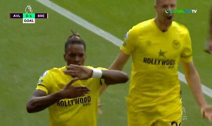 Δύο γκολ σε έξι λεπτά στο Άστον Βίλα-Μπρέντφορντ