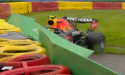 F1:Ατύχημα για Πέρεζ προτού αρχίσει το Grand Prix του Βελγίου