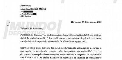 Μέσι: Στη... φόρα το φαξ με το οποίο ζητούσε να φύγει πέρσι από την Μπαρτσελόνα