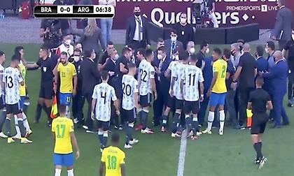 Διακοπή στο 6' του Βραζιλία-Αργεντινή: Εισέβαλε η αστυνομία στο γήπεδο λόγω... κορωνοϊού!