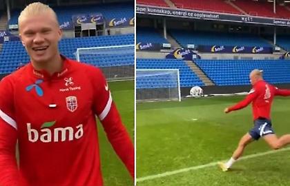 «Κεραυνός» του Χάαλαντ στην προπόνηση της Νορβηγίας