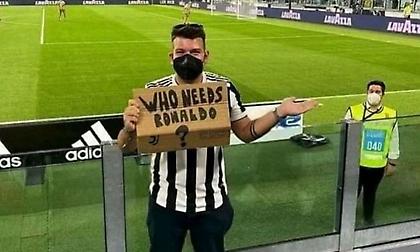 Οπαδός Γιουβέντους: «Ποιος χρειάζεται τον Ρονάλντο;» (pic)