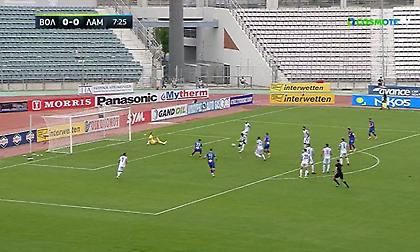 Λάθος του Αντέτζο και 1-0 ο Βόλος με τον Μπαρτόλο