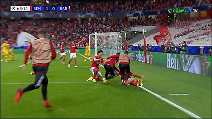 Διασύρεται η Μπαρτσελόνα, έφτασε στο 3-0 η Μπενφίκα