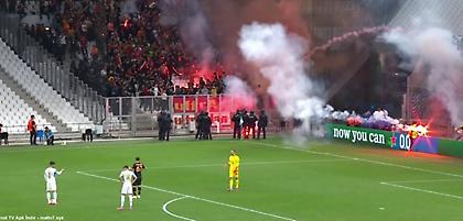 Προσωρινή διακοπή στο Μαρσέιγ-Γαλατασαράι λόγω φωτοβολίδων