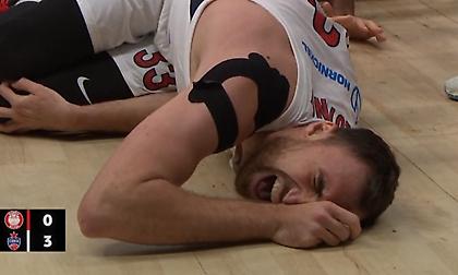 Απίστευτη ατυχία: Χτύπησε στο γόνατο ο Μιλουτίνοφ και αποχώρησε!