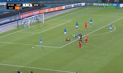 «Τσαμπουκάς» με... συμμετοχή Μανωλά στο Νάπολι-Σπαρτάκ