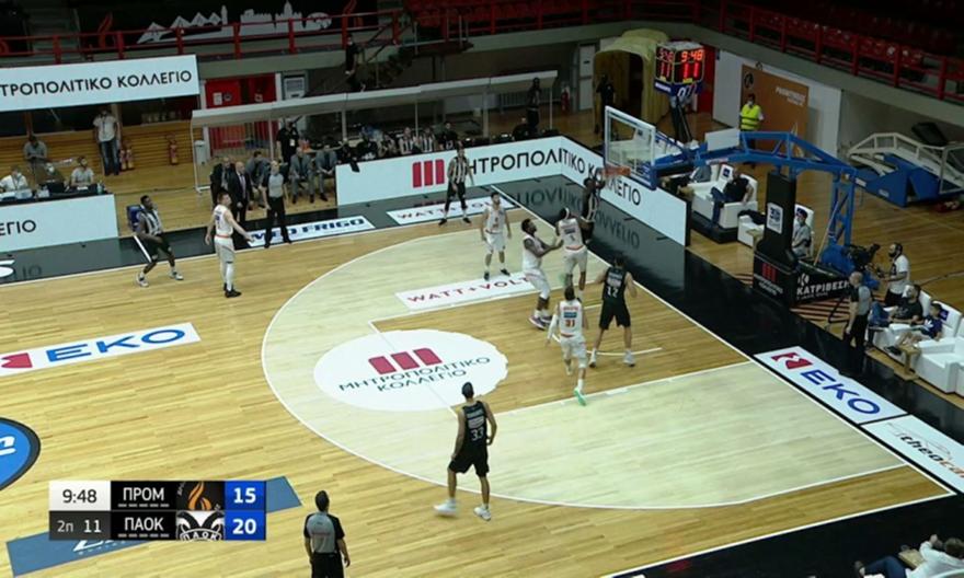 Προμηθέας-ΠΑΟΚ: Εντυπωσιακό κάρφωμα από τον Ογκμπέιντε