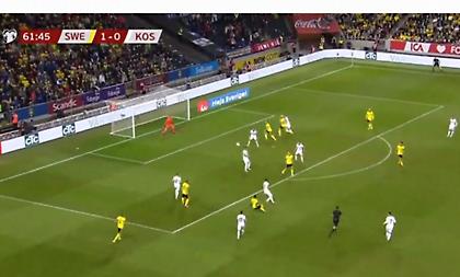 Μυθική γκολάρα του Ίσακ για το 2-0 της Σουηδίας!