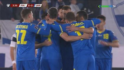 Άνοιξε το σκορ ο Γιαρμολένκο για την Ουκρανία με φοβερό σουτ