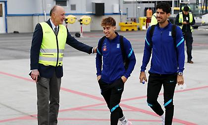 Η άφιξη της Εθνικής στη Σουηδία