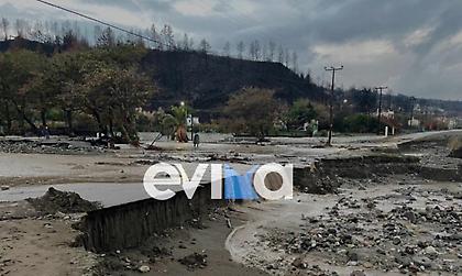 Καταστροφικό το πέρασμα της κακοκαιρίας από τη βόρεια Εύβοια – Πλημμύρισαν σπίτια, έκλεισαν δρόμοι