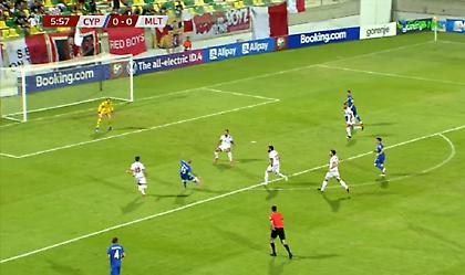 Πλασεδάρα του Παπουλή για το 1-0 της Κύπρου