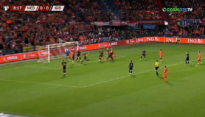 Κάρφωσε το Γιβραλτάρ ο Φαν Ντάικ και άνοιξε το σκορ η Ολλανδία