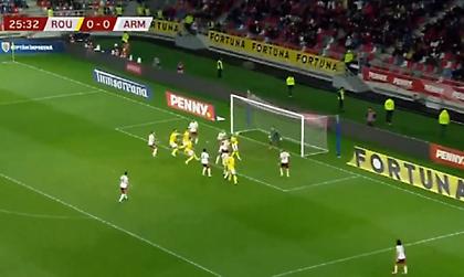 Του… κεφαλιού του ο Μιτρίτσα και 1-0 η Ρουμανία στον «τελικό» με την Αρμενία