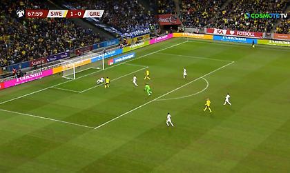 Απίστευτη αδράνεια στην ελληνική άμυνα, 2-0 από τον Ίσακ