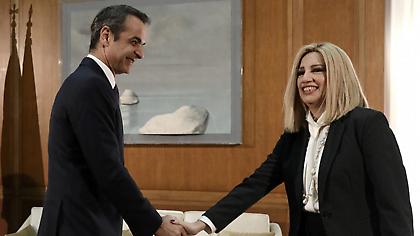 Ευαγγελισμός: Ο Κυριάκος Μητσοτάκης επισκέφθηκε τη Φώφη Γεννηματά