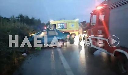 Τραγωδία στην Πατρών-Πύργου: Μια έγκυος νεκρή και τρεις τραυματίες σε τροχαίο
