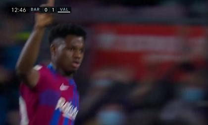 Το 1-1 για την Μπαρτσελόνα με σουτάρα του Φατί