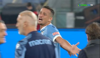 Χαμός στο φινάλε του Λάτσιο-Ίντερ, αποβλήθηκε και έβαλε τα κλάματα ο Άντερσον