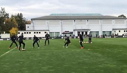 Πλάνα από την τελευταία προπόνηση της Άιντραχτ πριν τον Ολυμπιακό