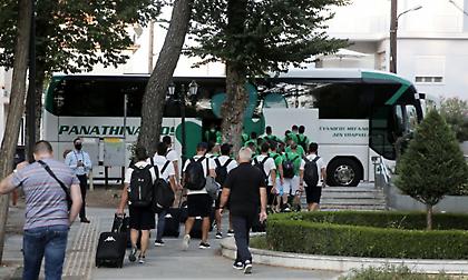 Έφτασε στο Περιστέρι η αποστολή του Παναθηναϊκού