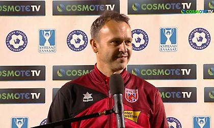 Μπράτσος: «Ήμασταν σοβαροί, ''συγχαρητήρια'' και στον Πανσερραϊκό για τον τρόπο παιχνιδιού του»