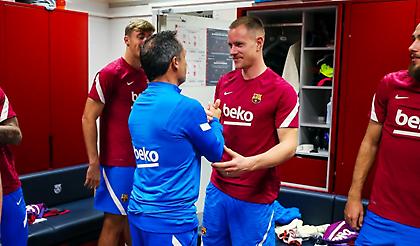 Ο Σέρχι Μπαρχουάν συνάντησε τους παίκτες της Μπαρτσελόνα