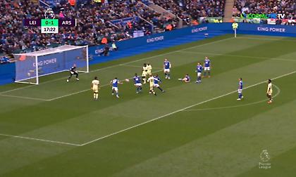 Και δεύτερο γκολ η Άρσεναλ κόντρα στη Λέστερ στο 18'!