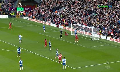 Σέντρα ακριβείας του Τσάμπερλεϊν το 2-0 με κεφαλιά ο Μανέ!