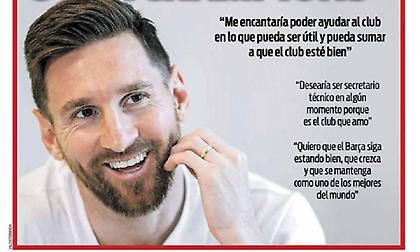 Μέσι: «Θα επέστρεφα στην Μπαρτσελόνα, θέλω να γίνω τεχνικός διευθυντής»