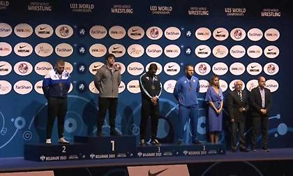 Ασημένιο μετάλλιο στο Παγκόσμιο πρωτάθλημα Πάλης U23 ο Αζαμάτ Χοσόνοφ