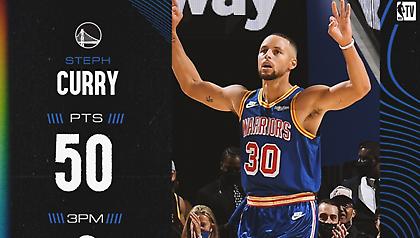 Στεφ Κάρι: Η δέκατη 50άρα στην καριέρα του